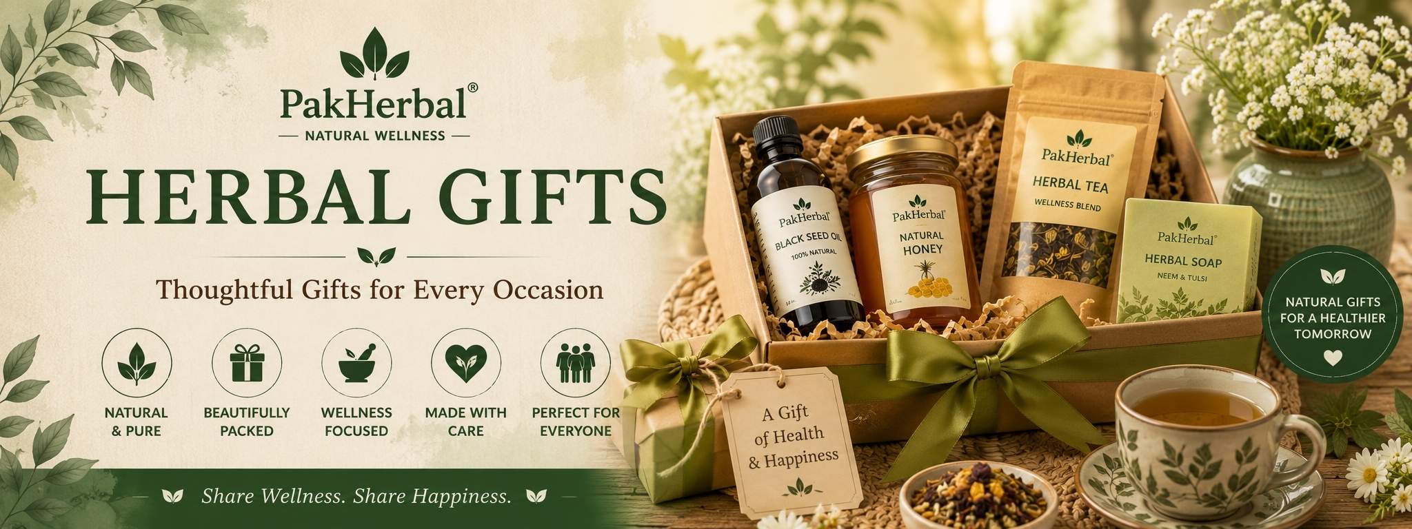 Natural herbal gifts and wellness hampers for special occasions